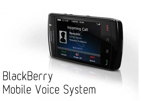 BlackBerry Mobile Voice System 5 con llamadas de voz sobre Wi-Fi
